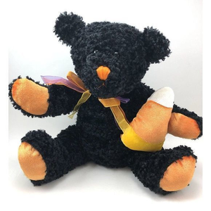 Dan Dee Collector's Choice Halloween Black Bear‎ Candy Corn Plush Stuffed Animal